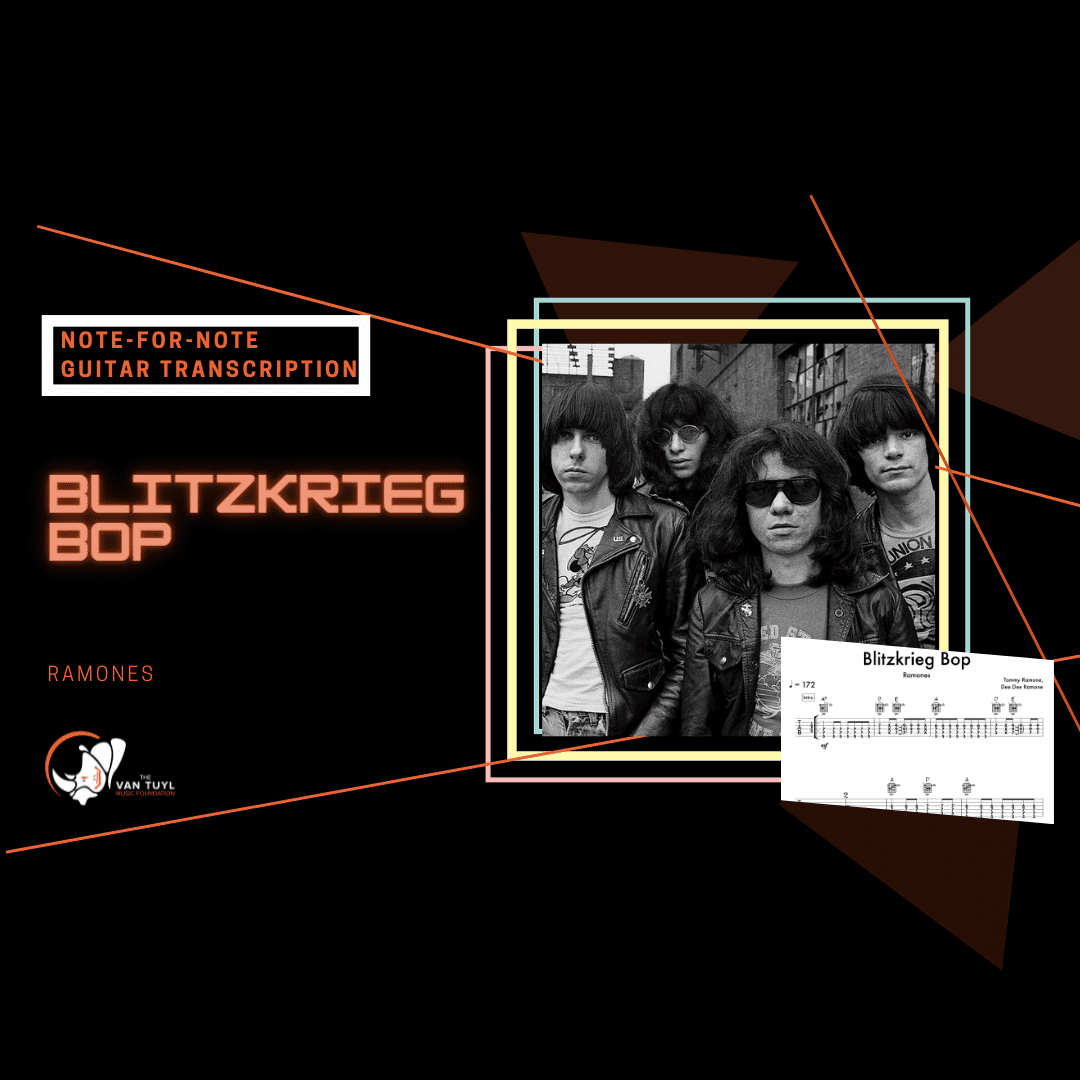 Ramones - Blitzkrieg Bop - Guitar Transcription